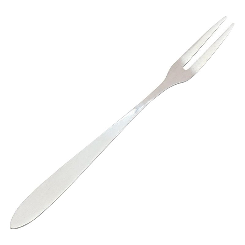 Solo Tenedor de fruta de acero inoxidable fruta de moda fruta de palo pequeño tenedor de dos dientes Tenedor de bocadillo al por mayor