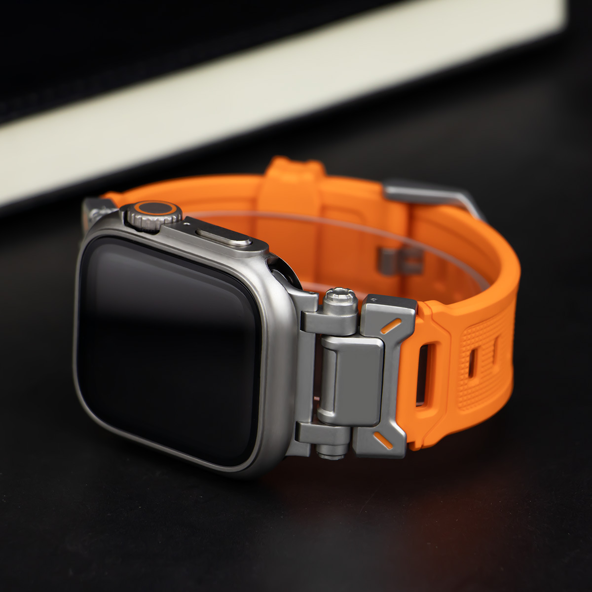 Para Applewatch10 / 9 / 8 Ultra Explorer correa TPU + película endurecida PC todo incluido