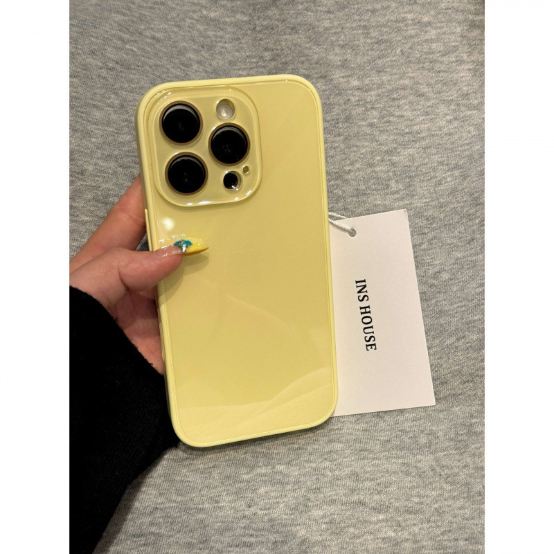 韩系ins清透糖果色保护镜头适用iphone16promax苹果15手机保护壳|undefined