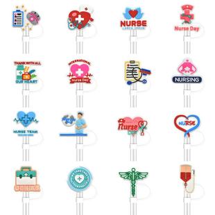 Medical Series Straw Dustproof Straw Cap 10mm Personalized Soft Rubber Straw Plug Supply