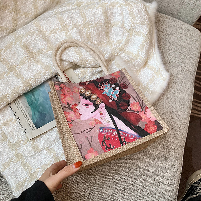 Fabricantes al por mayor de lona de algodón y lino bolsos de mujer 2024 nuevo estilo de moda nacional bolsos de moda simple bolsa especial