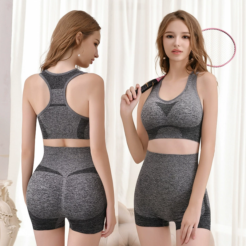 Трансграничная внешняя торговля спортивный жилет носить рубашку фитнес бег йога ударопрочный комфорт полиэстер версия костюм для йоги