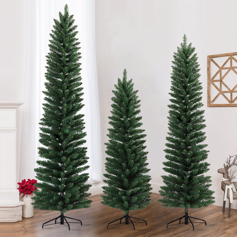 Customized Christmas Trees from Source Factory Petpvc Slim Tree Custom-Made Export Amazon Hot-Selling Pencil Tree Pine Needle Tree