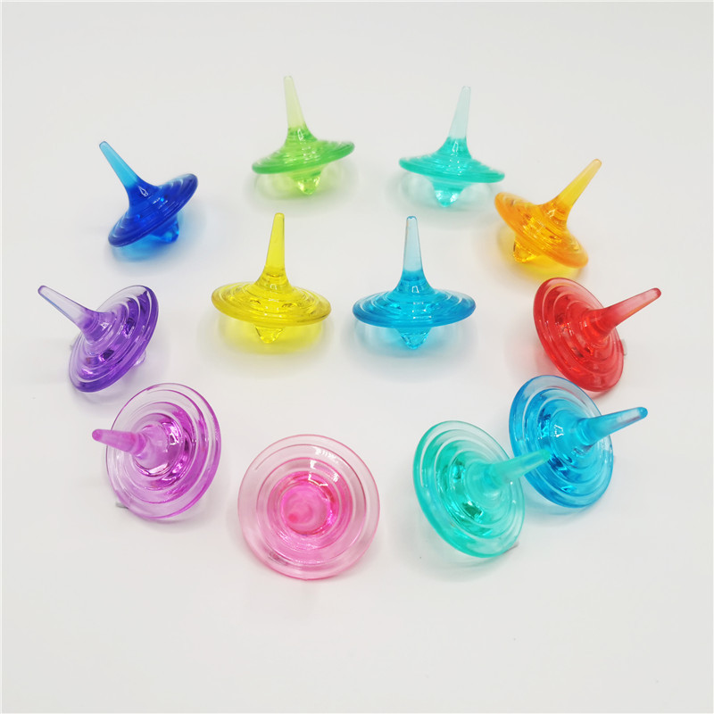 Color spinning top children's toy set 3A acrylic healthy durable material cartoon animal handmade jewelry Color spinning top children's toy set 3A acrylic healthy durable material cartoon animal handmade jewelry