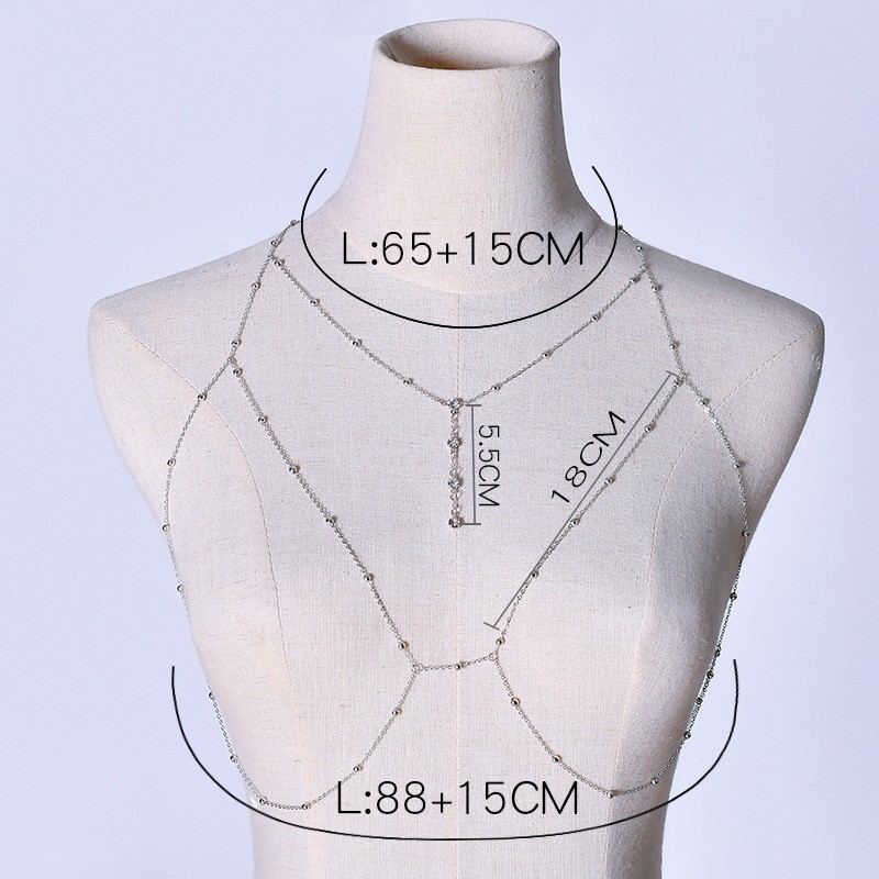 10g Weight Sexy Geometric Metal Plating Inlay Rhinestones Women's Chain Belts