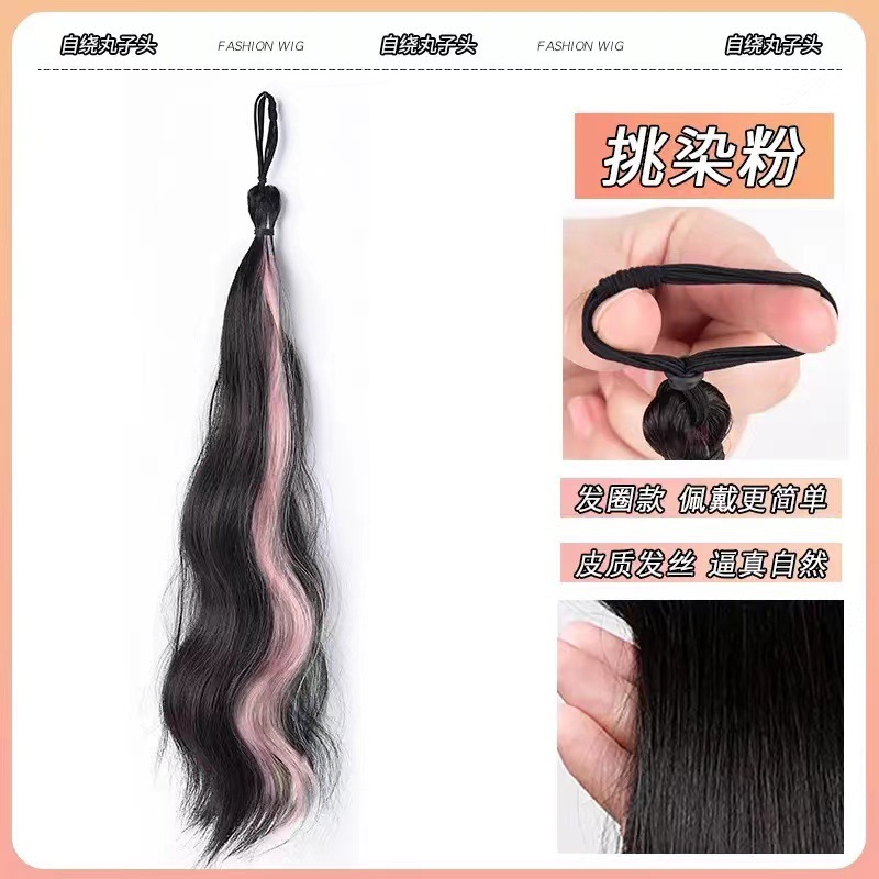 Perucas de cabello de mujer envuelta cabello de caballo de cabello