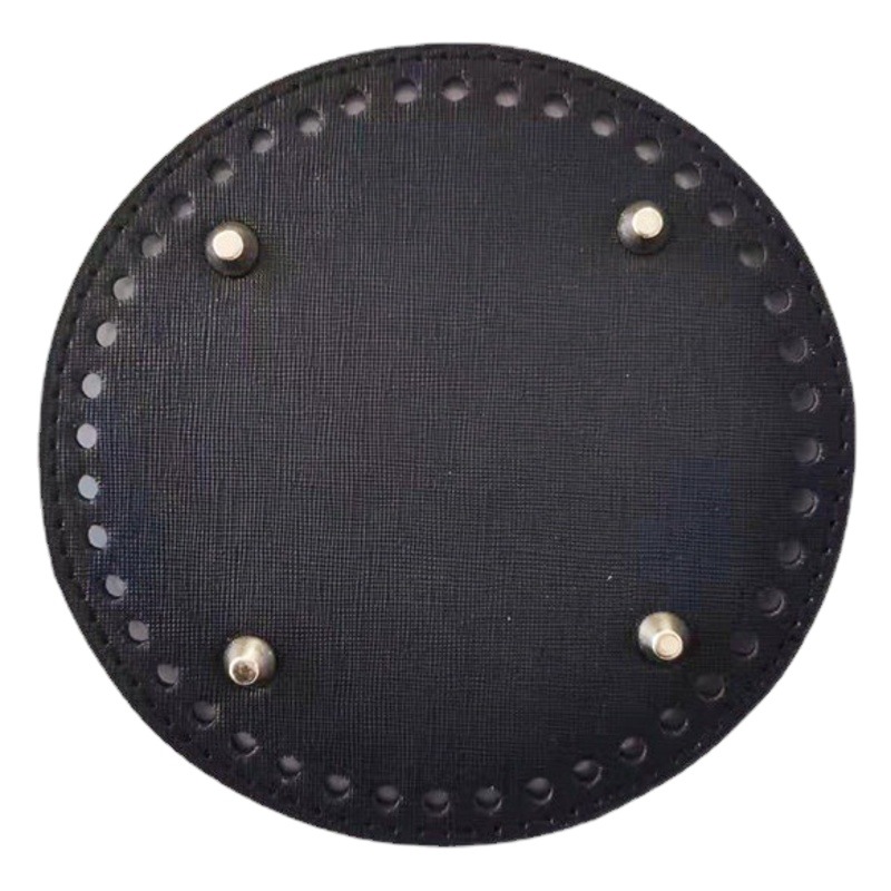 DIY Hand-Woven Bag Bottom 15cm Round Leather Bottom Plate Luggage Hardware Accessories Spot Wholesale