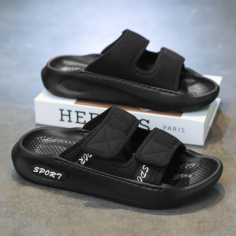 Sandalias transfronterizas para hombre 2025 verano al aire libre antideslizante casual suela suave resistente al desgaste para conducir zapatillas de playa de doble uso al por mayor