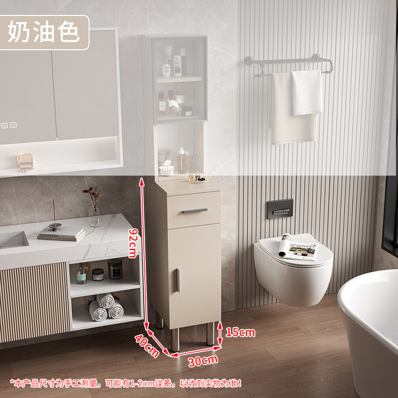 gabinete lateral de baño inodoro panal de abeja gabinete vertical de almacenamiento tipo piso gabinete lateral de almacenamiento sala de estar simple armario