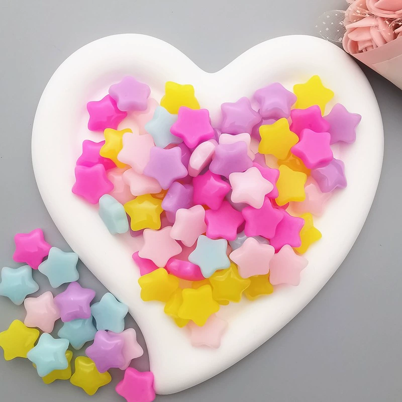 Простой гелиевый цветLove-форма круглая смола аксессуары сливовая роза пятиконечная звезда DIY ручной работы материал квадратная бижутерия