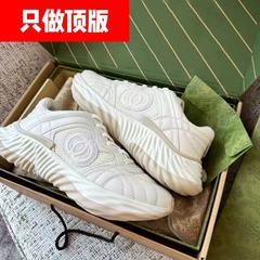 Dingban G ホームウェーブシューズ厚底高さ増加お父さん靴女性カップルスポーツシューズメンズレザーメッシュレースアップカジュアルシューズ