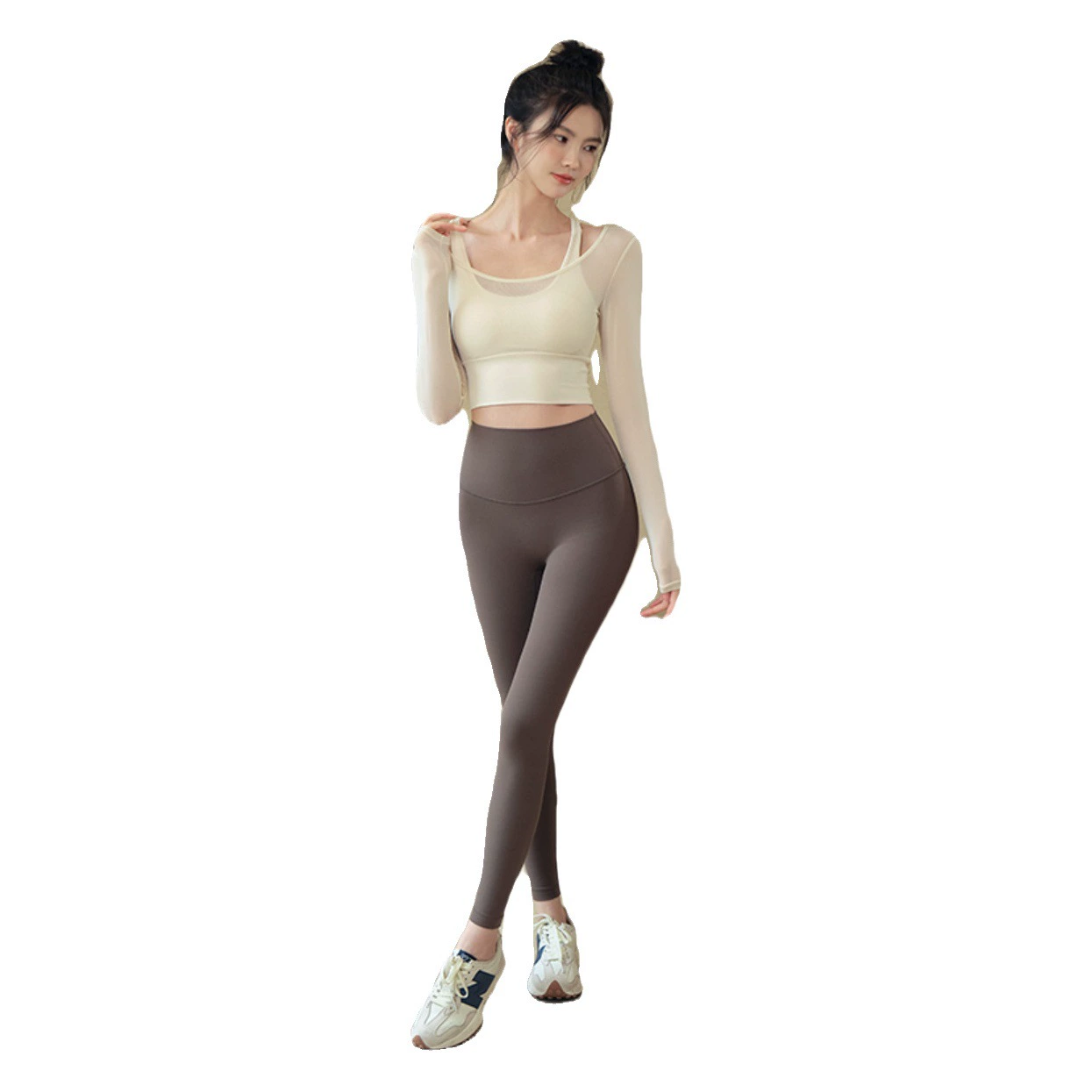 Плюс размер спортивный Топ женский дышащий фитнес с длинным рукавом пухлые девушки обтягивающий костюм для похудения йоги осень