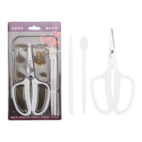 Manufacturer of hairy crab eating tools three-piece set plastic crab claws crab spoon crab needle crab three-piece crab opening tool