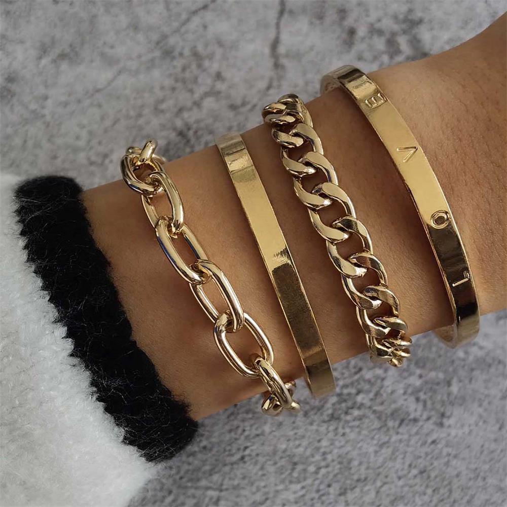 European and American open bracelet brac...