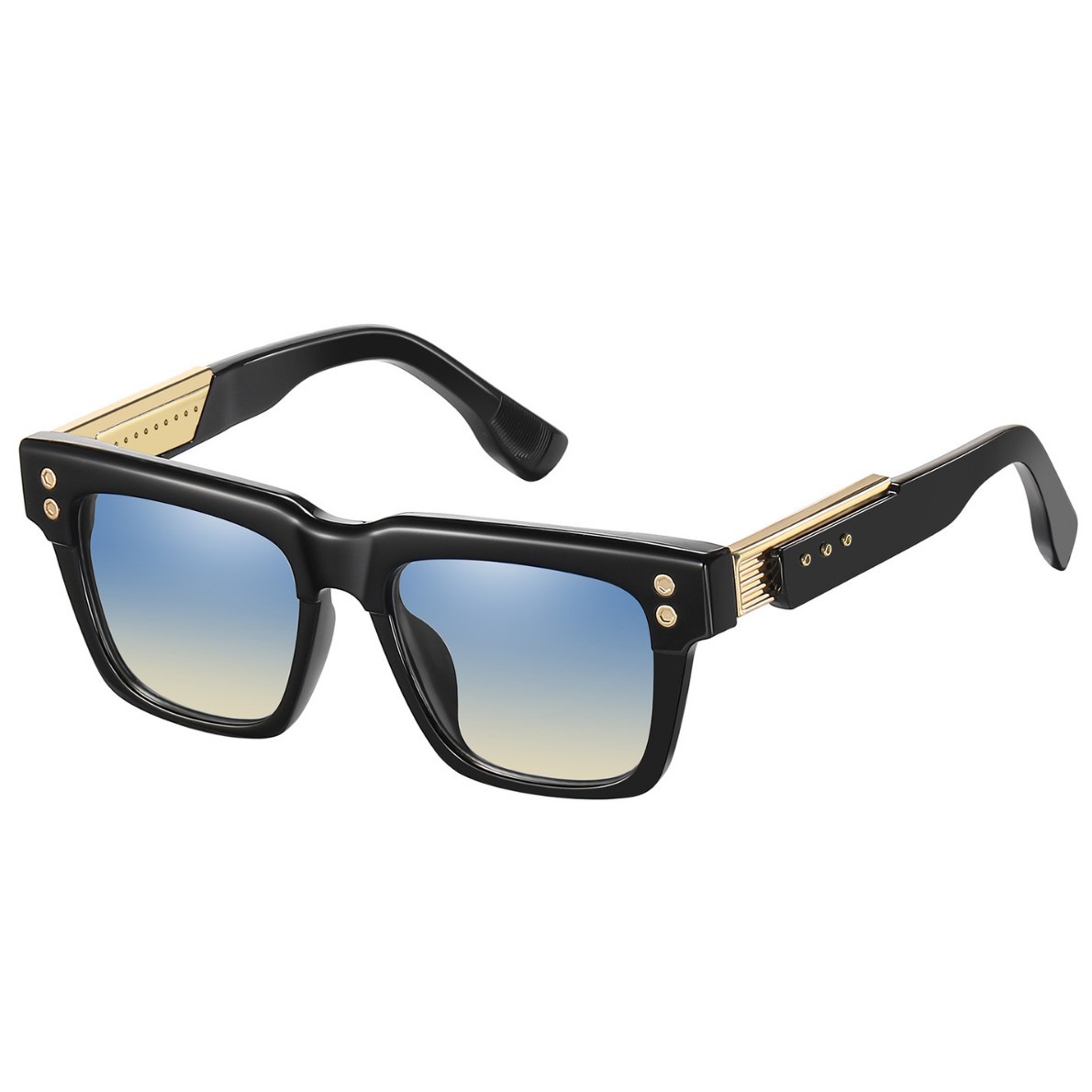 Gafas de sol de montura cuadrada para hombre 2025 nuevas gafas de sol europeas y americanas para hombre, gafas de protección solar transfronterizas retro de moda de alta gama