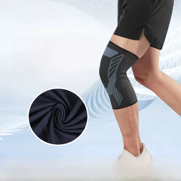 Sports Knee Pad Warm Men's Joint Protective Cover Riding Basketball Running Pressurized Breathable Knitted Knee Pad