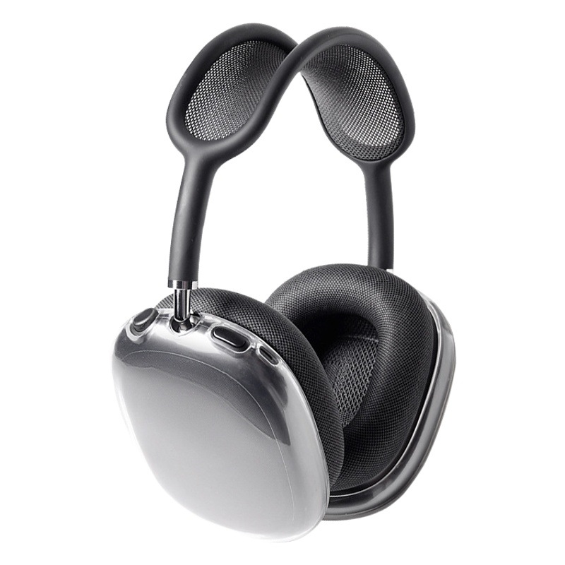 Funda protectora de TPU transparente de silicona suave para AirPods Max, compatible con auriculares Bluetooth de Apple.