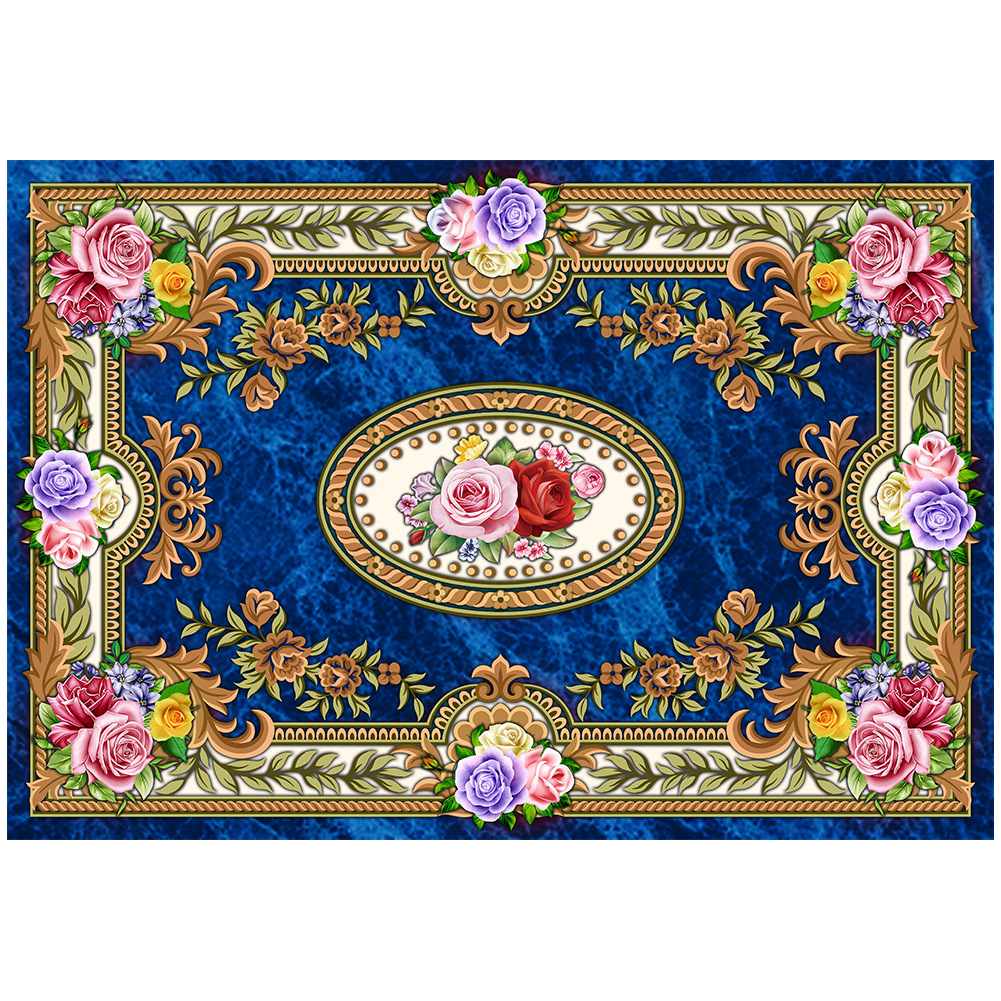 Lujo ligero, retro, sala de estar de estilo europeo, alfombra, alfombra, alfombra, estilo de sala de estar del hotel, costura de alfombra, alfombra para el hogar image 15