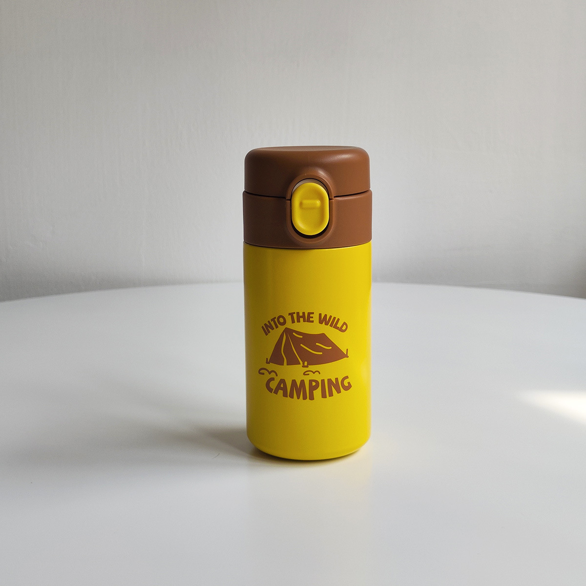 Mini 316 de acero inoxidable que acampa taza de vacío portátil para adultos al aire libre rebote taza de beber recta con cerradura de regalo