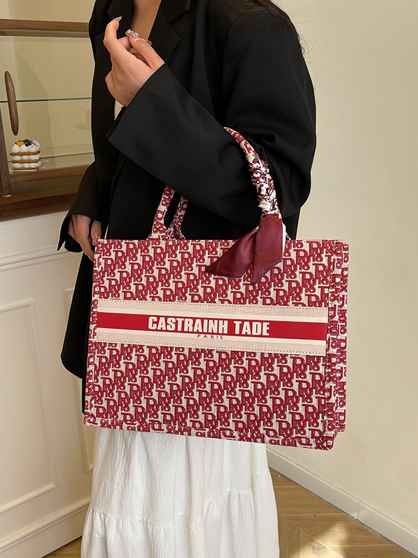 Publicidad personalizada tela de gran capacidad de trabajo de viaje bolsas de mano logotipo impresión fuente de impresión in situ