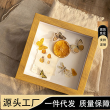 木质中空立体迷你方形相框手工油画干花画框批发实木挂墙摆件摆台