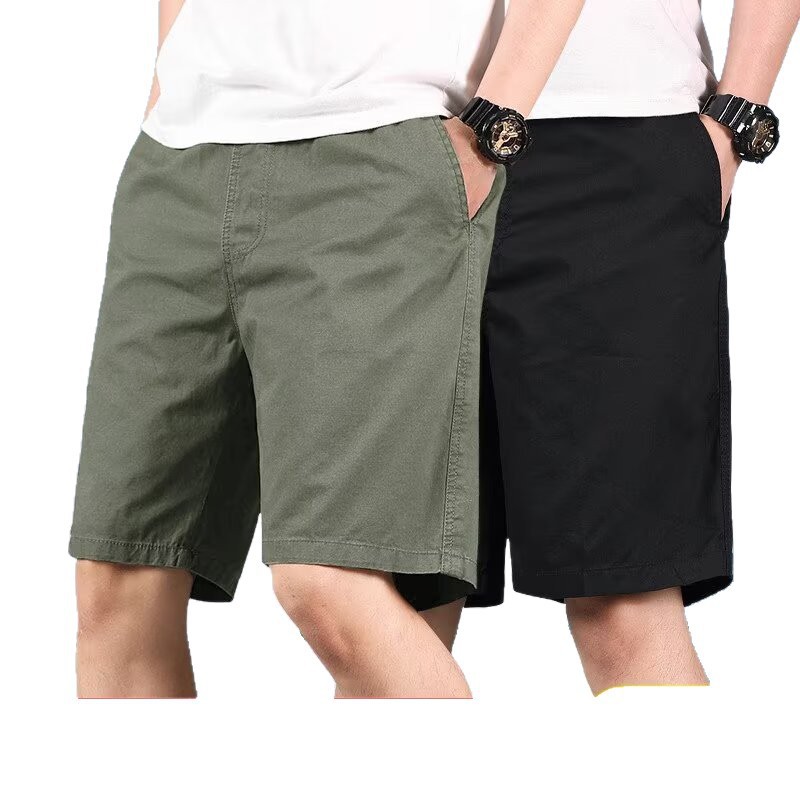 Casual Shorts for Men, Pure Cotton, Summer Thin Style, Five-Point Pants, Men's Straight Loose Mid-Length Pants, Youth Thin Style Breeches