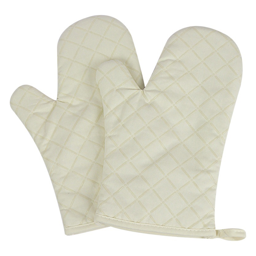 Impreso rejilla de silicona horno microondas anti-scald aislamiento térmico resistente a altas temperaturas antideslizante guantes de silicona horno para hornear pan ventas directas de la fábrica