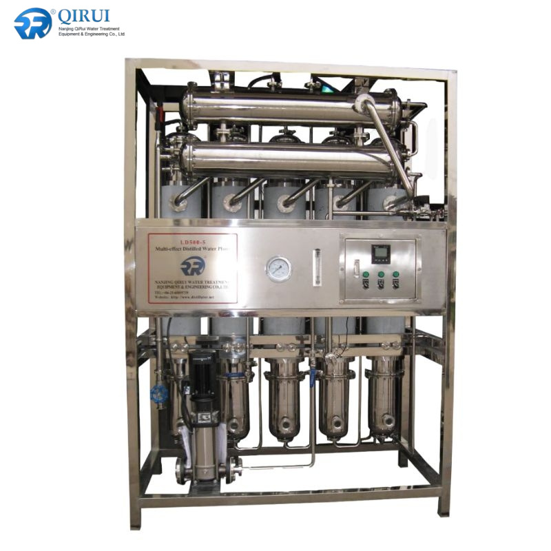 厂家供应电加热多效蒸馏水机 FDA GMP认证 制药蒸馏注射水机设备