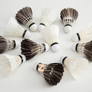 Badminton 3/6/12 Pack, Durable and Not Easy to Break, Goose Feather Outdoor Competition Student Windproof Training Ball