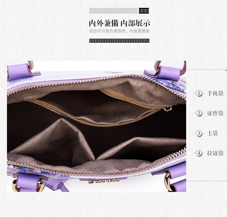 New trendy printed shell bags, European and American women's bags, single-shoulder crossbody hand-held women's bags, cross-border one-piece delivery worldwide undefined