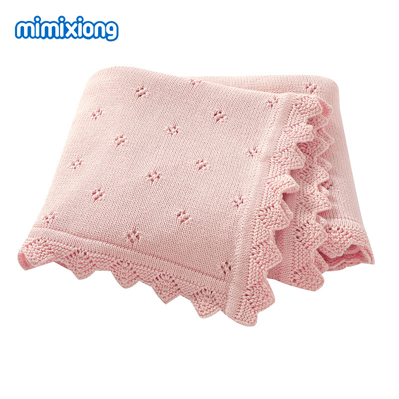 INS Hot Sale nuevo color sólido primavera otoño invierno hueco tejido manta manta