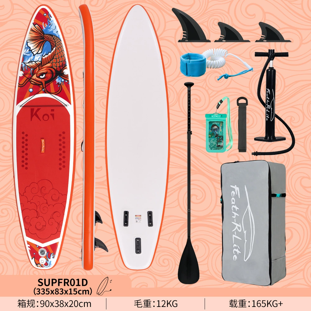 Надувная SUP Funwater для серфинга-стэнд-ап, варианты 335–385 см с веслом/сиденьем/основанием под камеру
