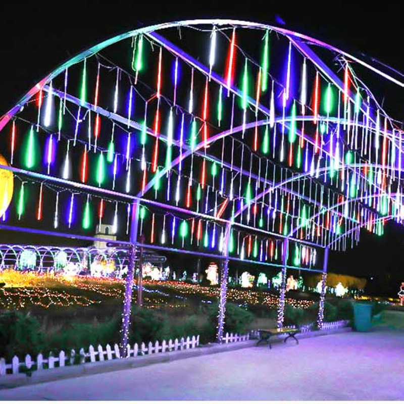 New Product LED Meteor Shower Light SMD High Brightness Waterproof Remote Solar Light String Christmas Festival Decorative Lights Tube