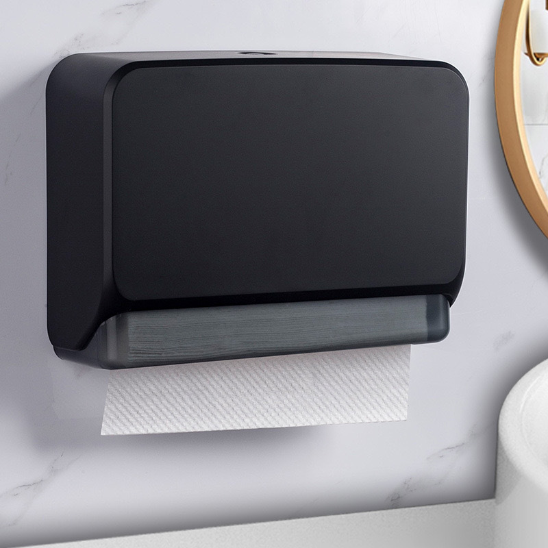 Hoteles sin agujeros para limpiar la caja de papel tipo pared inodoro de plástico caja de extracción de papel limpiador de papel rack caja de papel de mano seca a prueba de agua