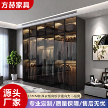 轻奢家用衣柜卧室客厅书房家用转角衣帽间收纳储物柜型衣橱