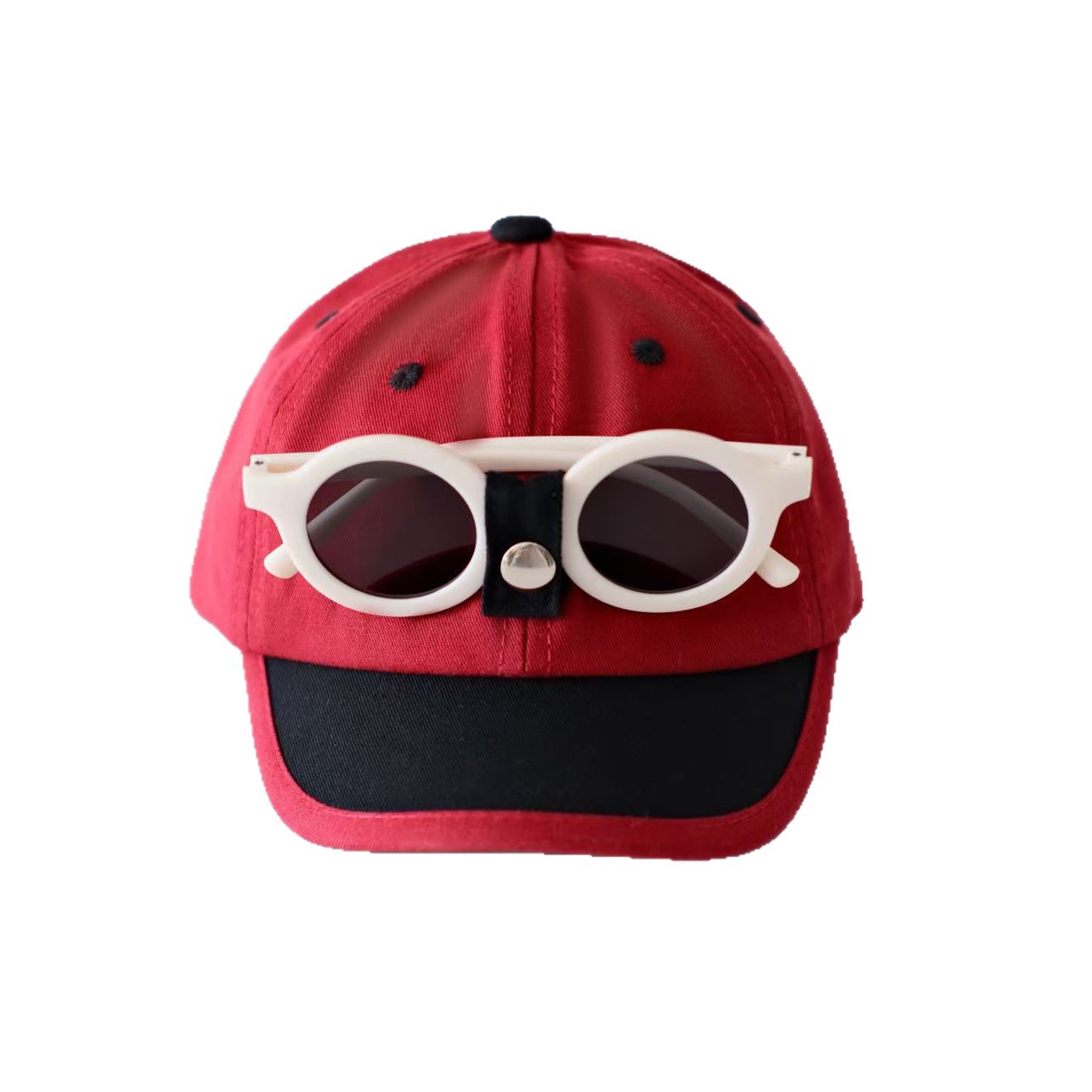 Baby gafas de sol sombrero de béisbol para niños y niñas sombrero de bisel corto sombrero de protección solar para viajar sombrero versátil sombrero de sol verano primavera otoño