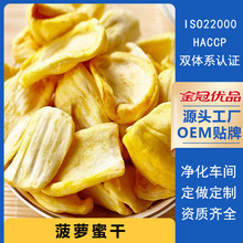 菠萝蜜干脱水果干果蔬脆片低温油炸零食散装整件工厂批发海南特