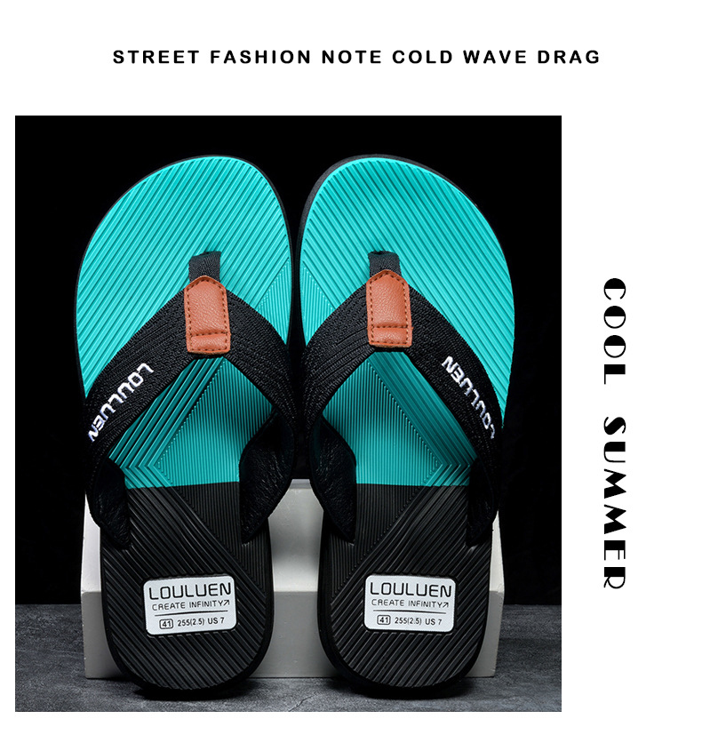 New Wave Casual Hausschuhe, Strandsandalen mit Clip-On-Füßen, rutschfeste weiche Sohle, tragbar, Sommeroberbekleidung, Herren_voghion.com