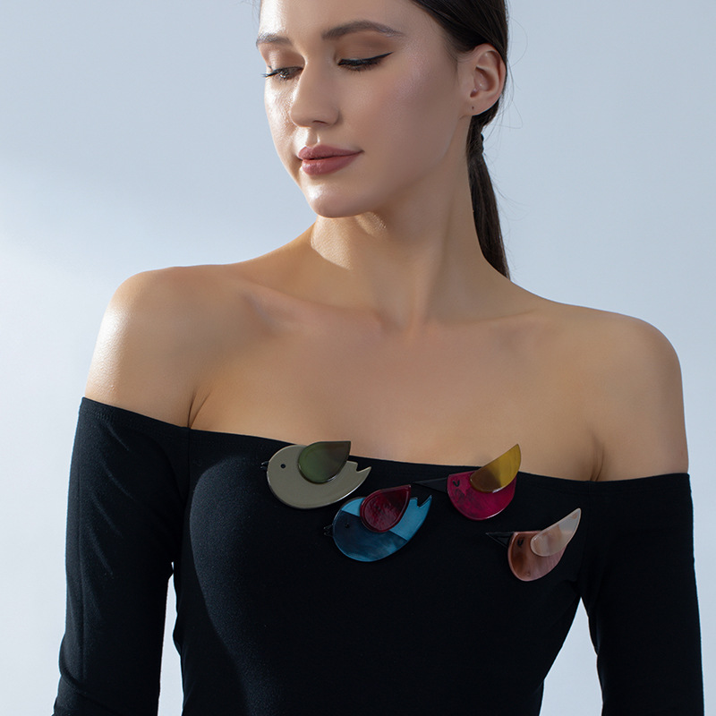 韩系跨境复古动物胸针徽章 可爱小鸟燕子配饰新款INS卡通饰品批发