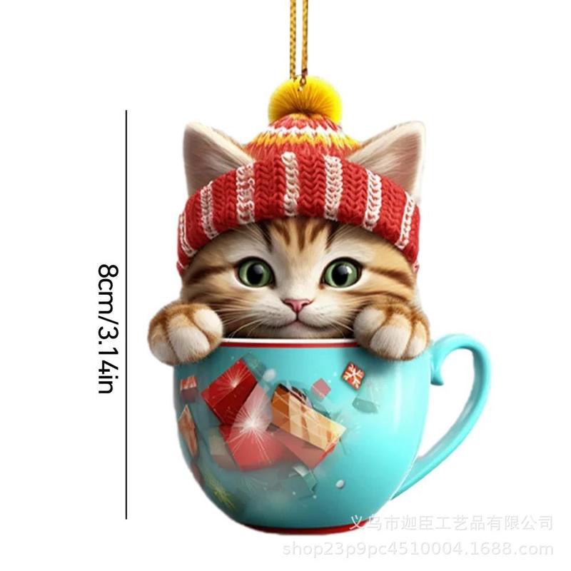 国境を越えた新しいカップ猫平面ストラップナタール平恩特美しい猫アヴァル装飾アクセサリーストラップ|undefined