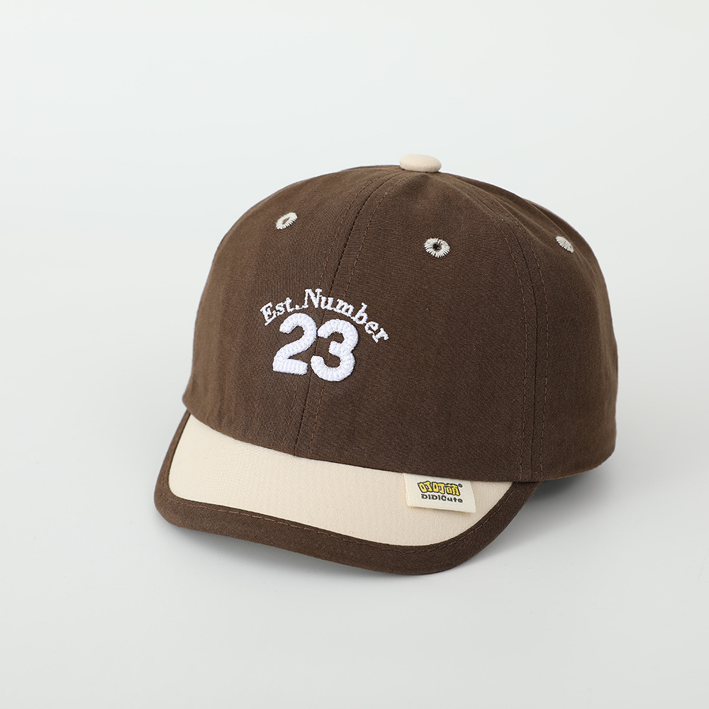 Sombreros digitales para bebés primavera y otoño sombreros para niños niñas sombreros de béisbol de colores sombreros cortos de lengüeta