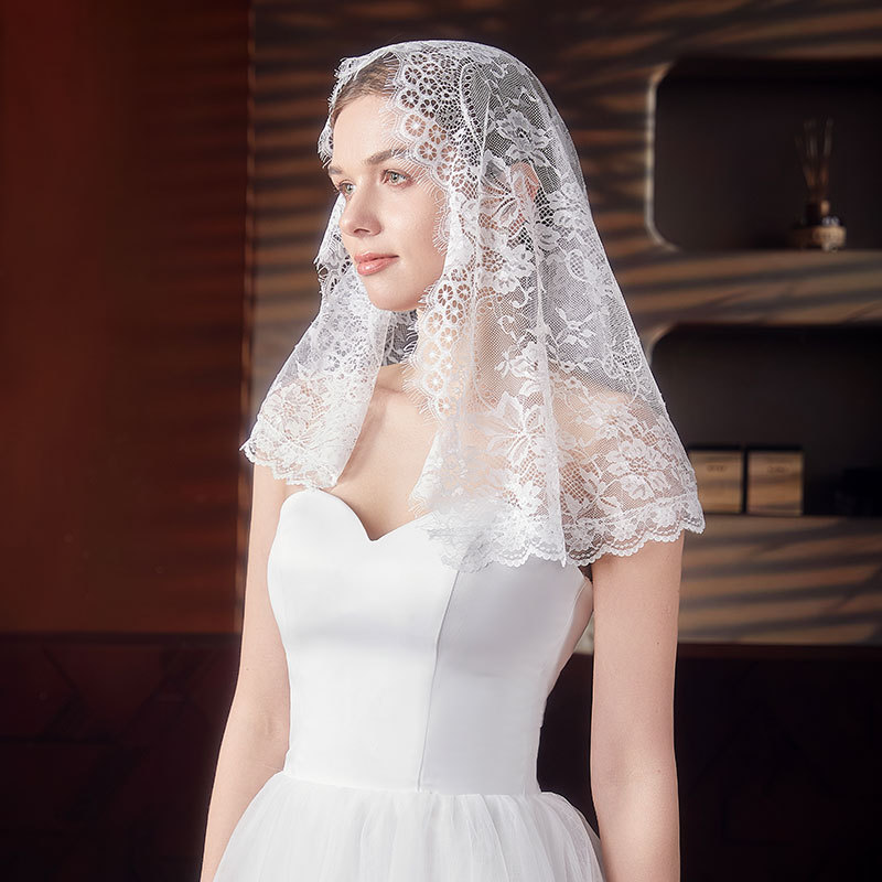 Lace scarf for bride