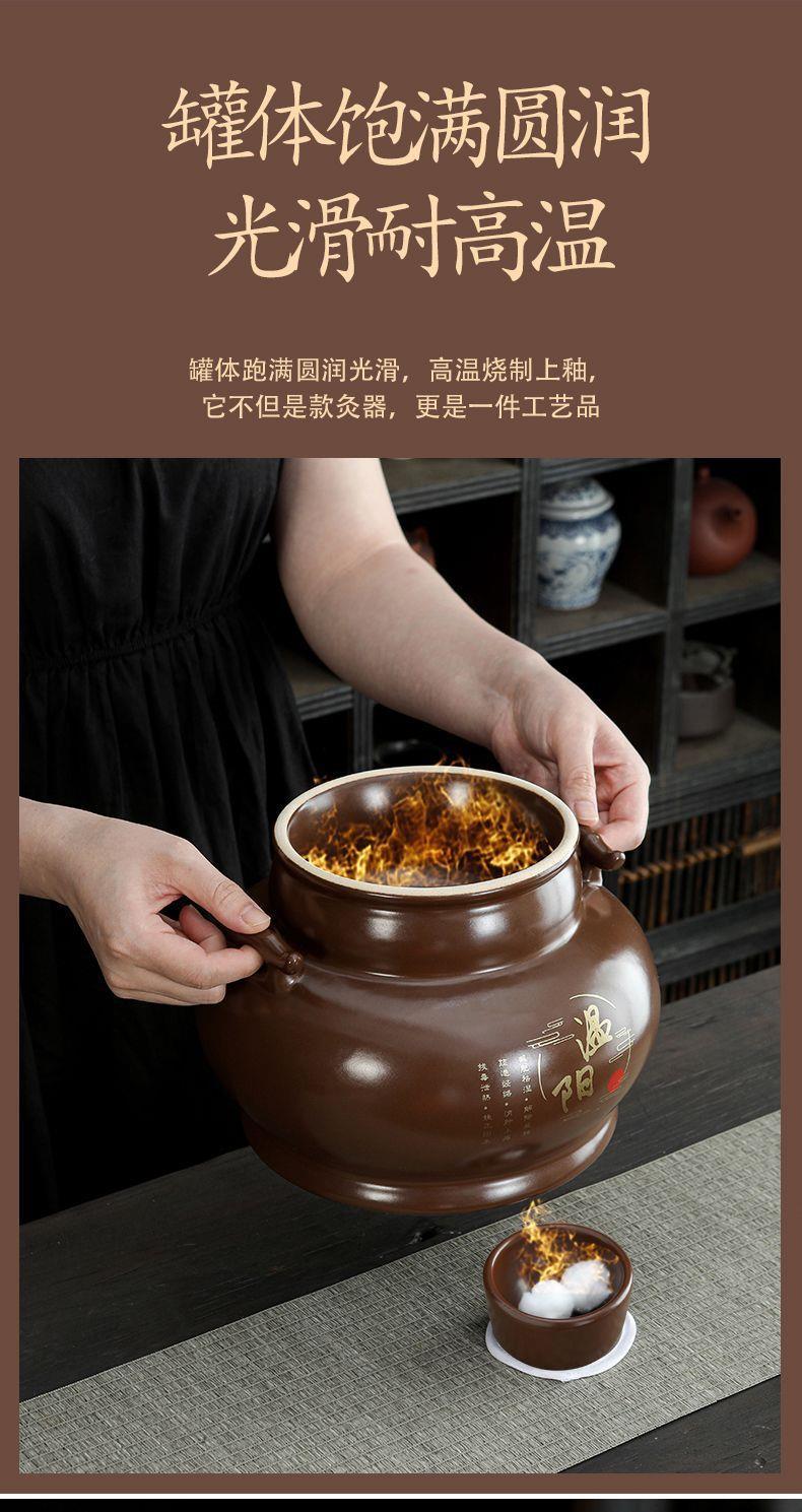 Smokeless Moxa Belly Warming Cup Navel Moxibustion Device Mini Size with Ignition Bowl and Pad specifications