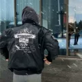 JS941 Embroidered Leather Jacket