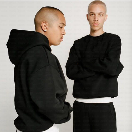 New Y2K Casual Sports Fashion Retro Simple Solid Color Personalized Street Pullover Hoodie Sweatpants for Men and Women