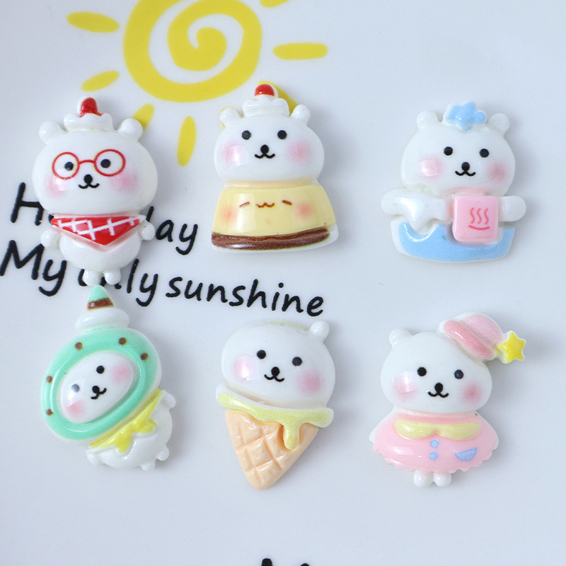 Cartoon Self-Deprecating Bear Resin Accessories DIY Cream Glue Mobile Phone Case Decoration Hole Shoe Headwear Glove Material Cartoon Self-Deprecating Bear Resin Accessories DIY Cream Glue Mobile Phone Case Decoration Hole Shoe Headwear Glove Material