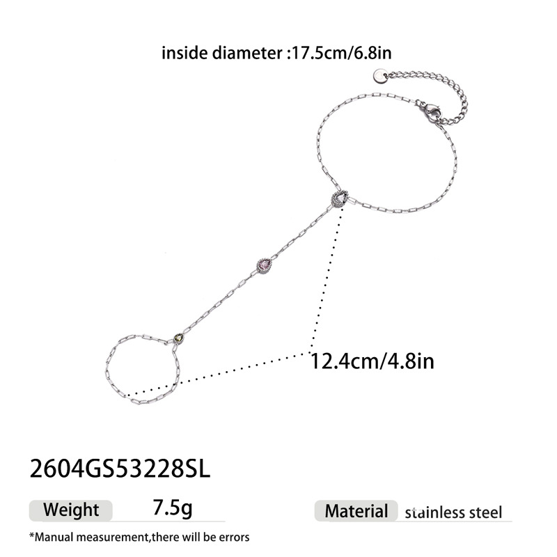 Tina Europa y los Estados Unidos acero inoxidable transfronterizo francés color Bao amor anillo de estrellas pulsera de diamantes de lujo ligera pulsera de diamantes de color