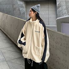 冬季加绒加厚羊羔毛外套女宽松韩版学生中长款ins潮百搭保暖上衣