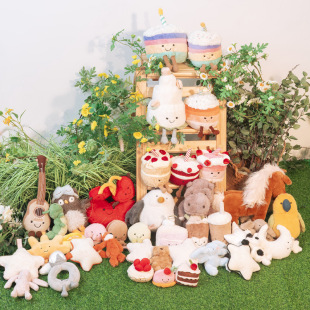 Homeland Jc Doll Same Style Orange Cake Orange Bonnie Rabbit Doll Red Velvet Raspberry Cake Plush Toy