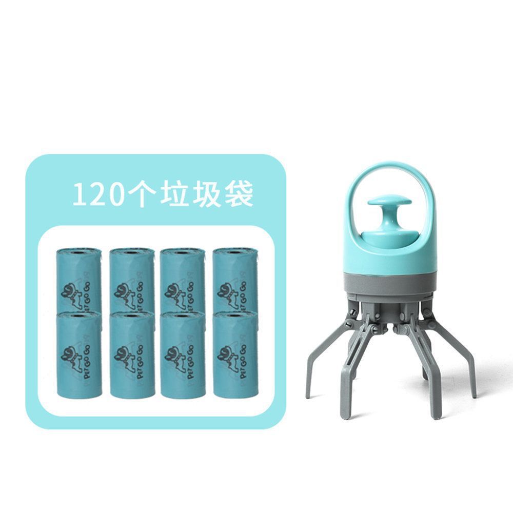 Clipper de heces para perros portátil para salir con seis garras, clipper de heces para perros, bolsa de heces gruesa, artefacto mágico de heces para perros